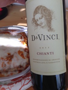 Chianti with lasagne